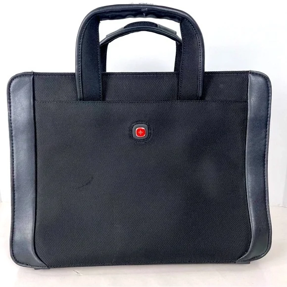 Swiss Gear Wenger Computer Laptop Briefcase Calculator Comp-U-Folio Black 14 in