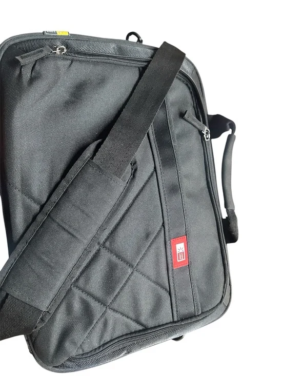 Men's Black Laptop Messenger Bag - Durable Travel Briefcase
