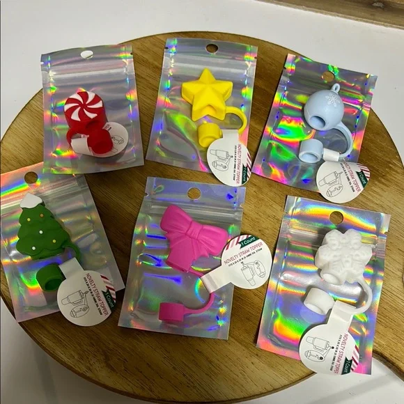 Target Straw Toppers Set of 6