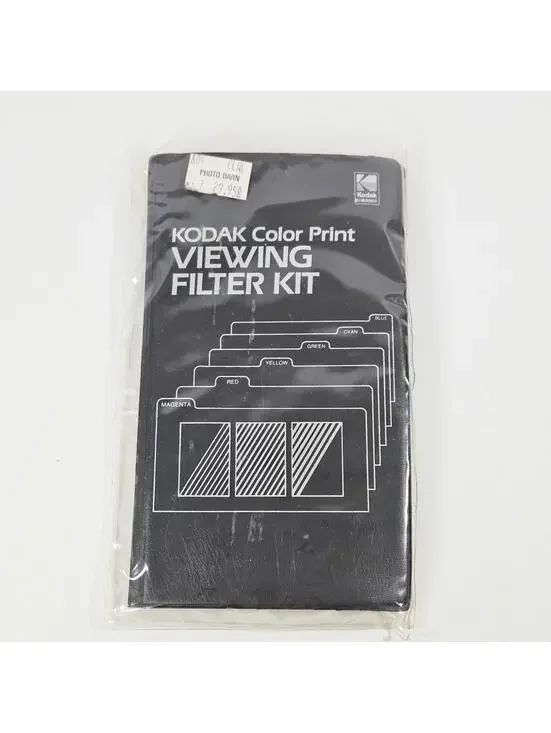 Vintage Kodak Color Print Viewing Filter Kit R-25 Darkroom Photo Filters