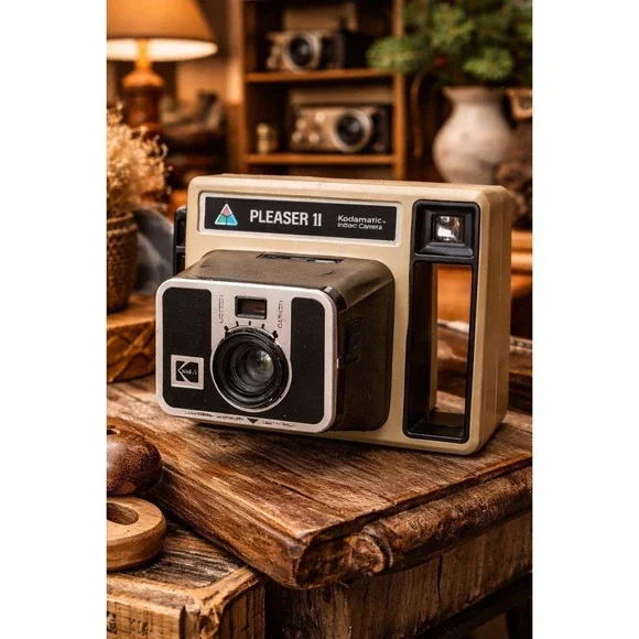Kodak Pleaser II Kodamatic Instant Camera‎ Vintage Film Camera Retro