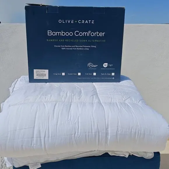 Olive Crate 100% Bamboo KING Cooling Comforter Duvet Insert [DISPLAY]