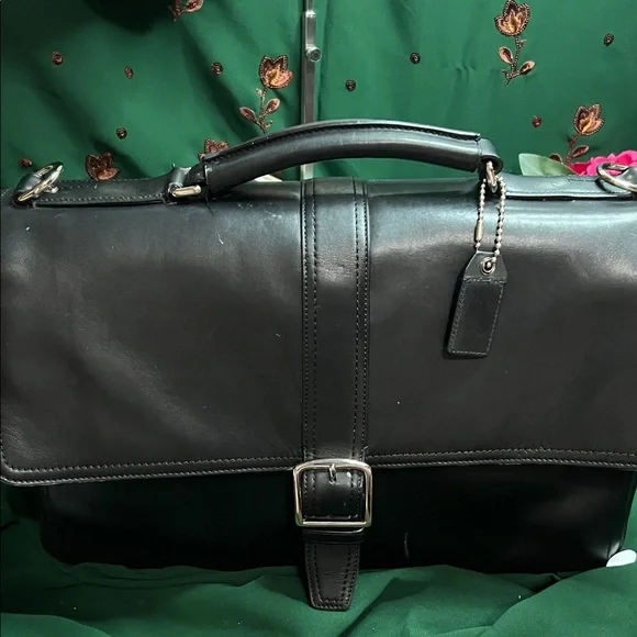 Coach 2008 Lexington Black Leather Briefcase