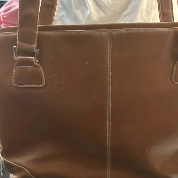 Coldwater Creek Brown Laptop Bag with Structured Design