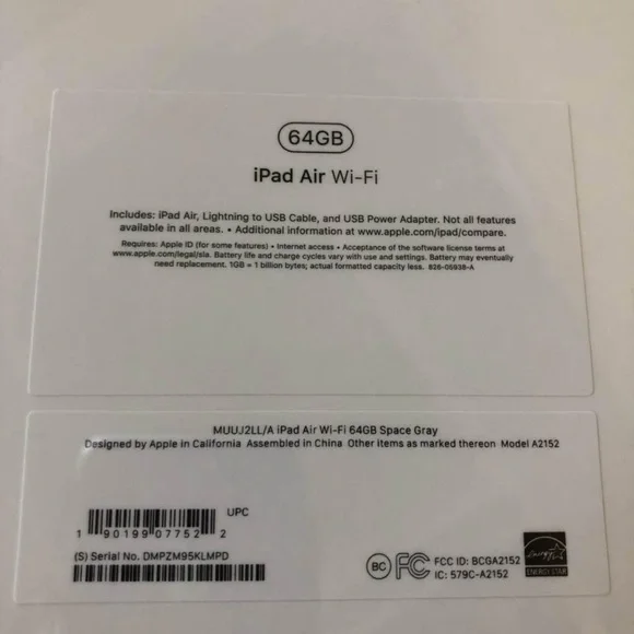 Apple iPad Air 64GB in Gray