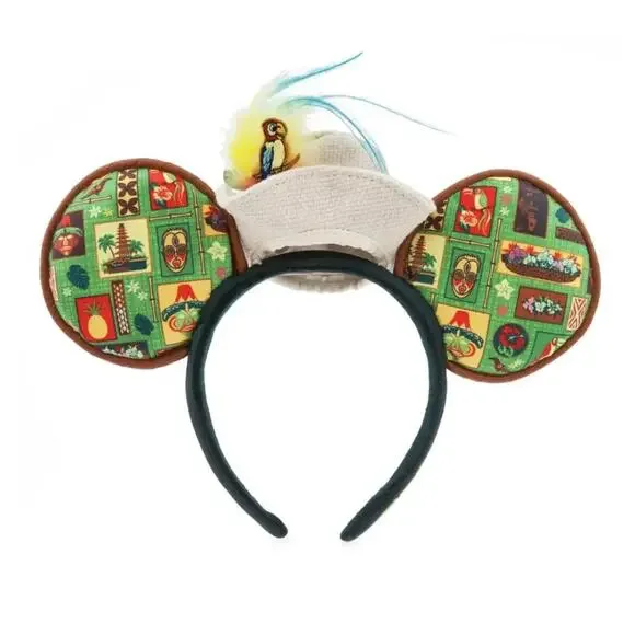Disney Parks Enchanted Tiki Room Ears Headband 50th Mickey Main Attraction