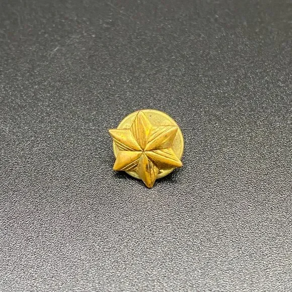 Gold Tone Pin Girl Scouts Of America One Year Membership Star - Vintage