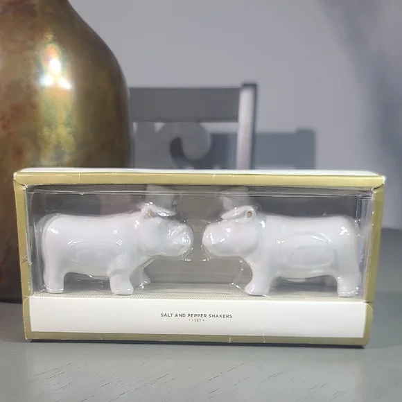 Target White Hippo Salt and Pepper Shakers