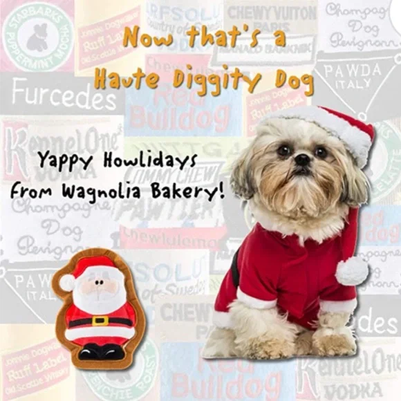 Haute Diggity Dog Santa Clause Plush Toy