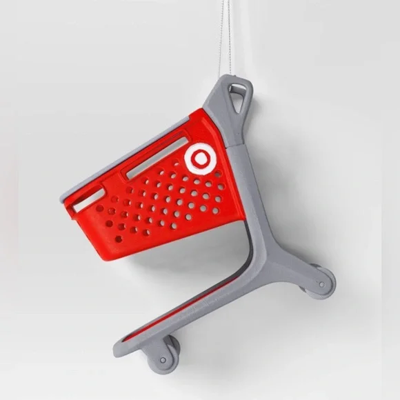 Target Holiday Ornament - 4” Wondershop Plastic Target Shopping Cart - New