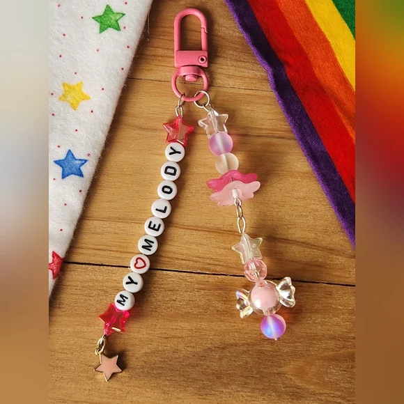 Hello Kitty Keychain Hand Made