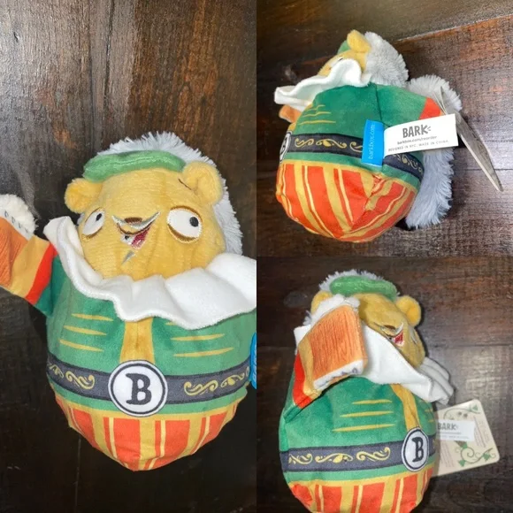 NWT‎ Bark Box Wobbly Ballstaff Squeaker Dog Pet Crinkle 206787 Toy Plush