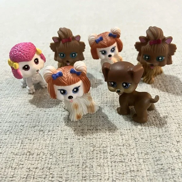 My Pet Pals Chic Boutique Dogs Puppies‎ Set of 6 Vintage Figures