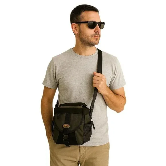Lowepro Camera Bag Tote Shoulder Satchel Padded Black Gray