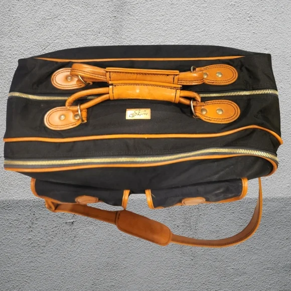 Vintage Skyway Nylon‎ Carry On Shoulder Weekender Luggage Bag 18 L X 12 H