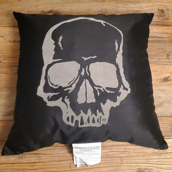 Target Halloween focal skull toss pillow decor
