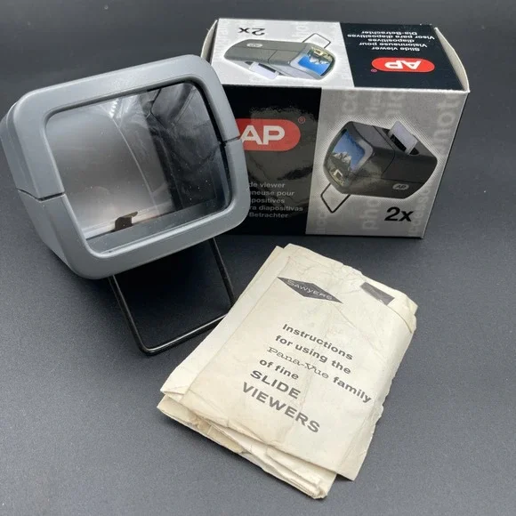 AP 2X Magnification Hand-Held Slide Viewer APP315200 Tested Works Vintage 1141