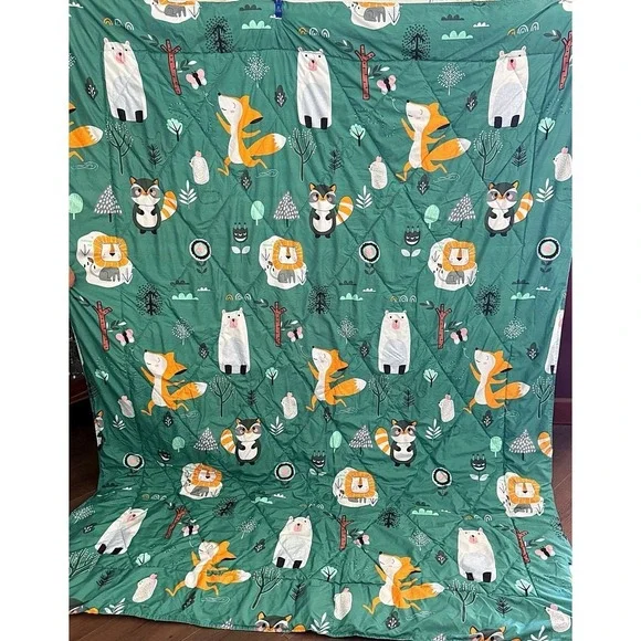 Cottage core animals comforter