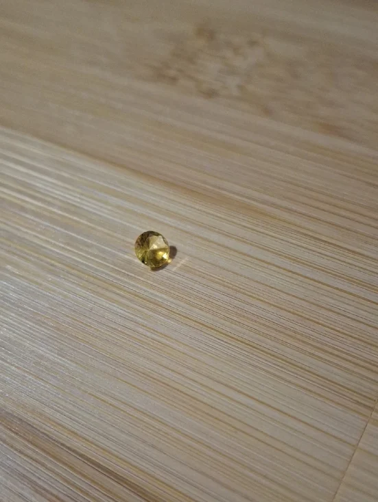 November Topaz Diamond-Shaped Floating Locket Charm