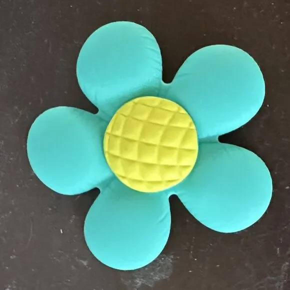 Oversized Blue & Yellow Flower Shoe Charm – Accessory for Crocs, Clogs, DIY Deco