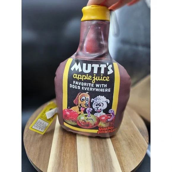 2006 Wacky Packages Topps Mutt's Apple Juice‎ Plush New With Tag