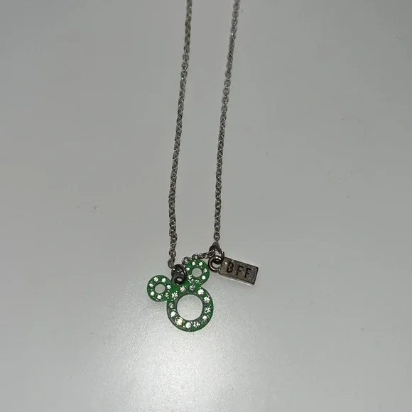 Disney Rhinestone Mickey Mouse Ears/BFF Necklace