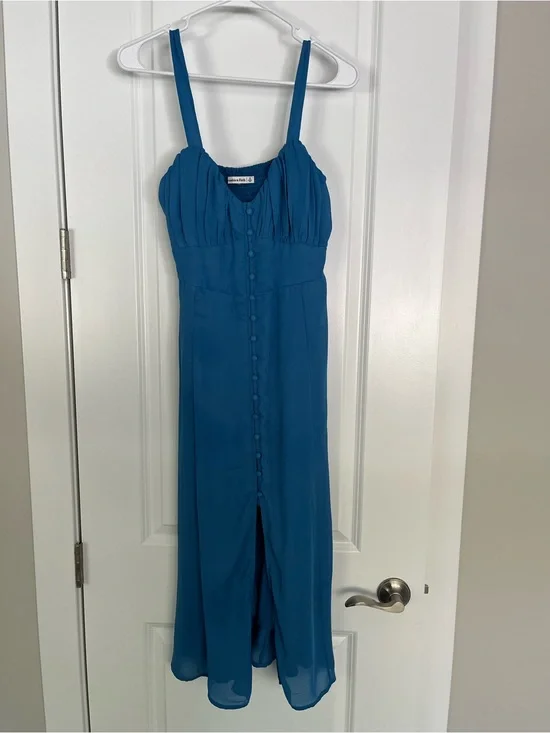 Abercrombie and Fitch Blue Midi Dress Small