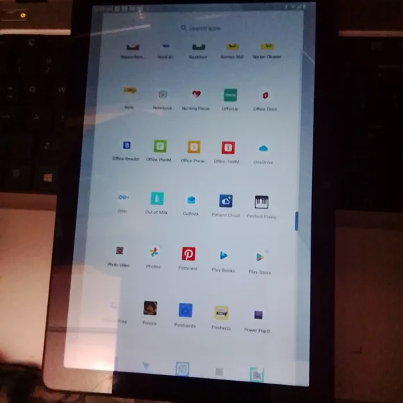 Sleek Black Vortex Tablet with Vibrant Display