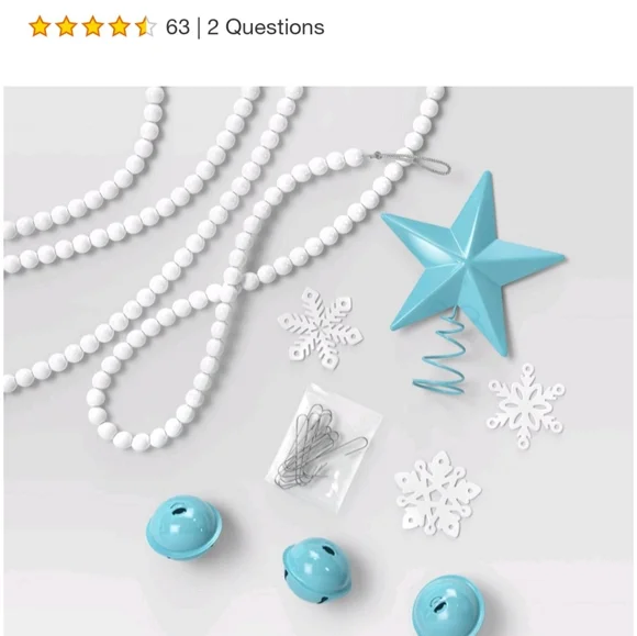 Target Wondershop Ornament Garland & Tree Topper