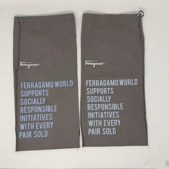 Salvatore Ferragamo Dust Bags Supports Socially Responsible Initiatives x2