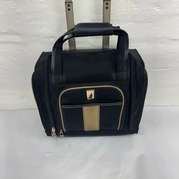 London Fog Under Seat Carry-On Travel Luggage Bag 15inch Rolling Bag