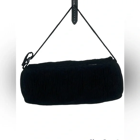 All Fun Gifts Corduroy Black Padded Shoulder Bag