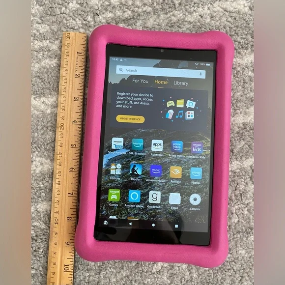 Amazon Fire HD8 32 GB with pink case Model# L5S83A