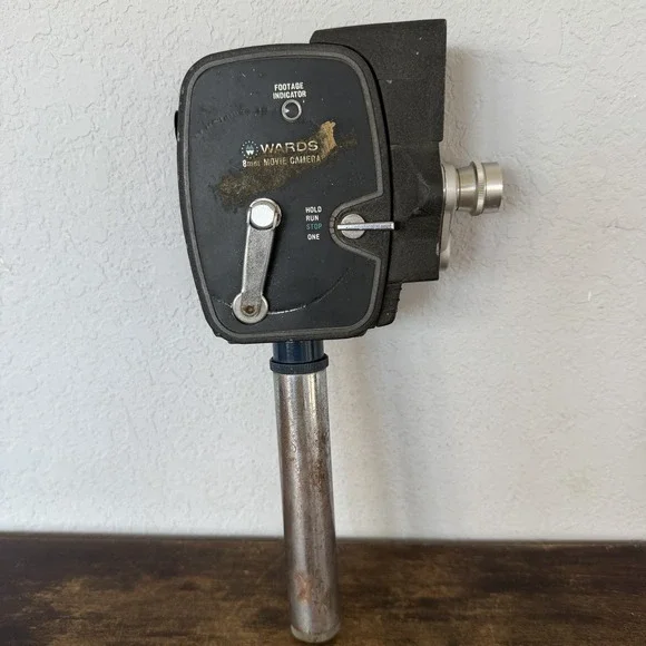 Vintage‎ Wards 8mm Movie Camera Turret 729 Electric Eye w/ Handle