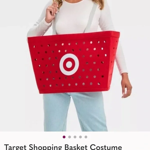 Target Red Shopping Basket Costume