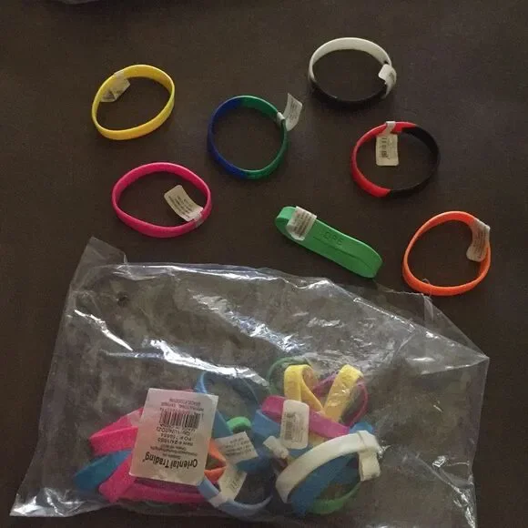 3 For $12 Sale! Assortment of Rubber Bracelets