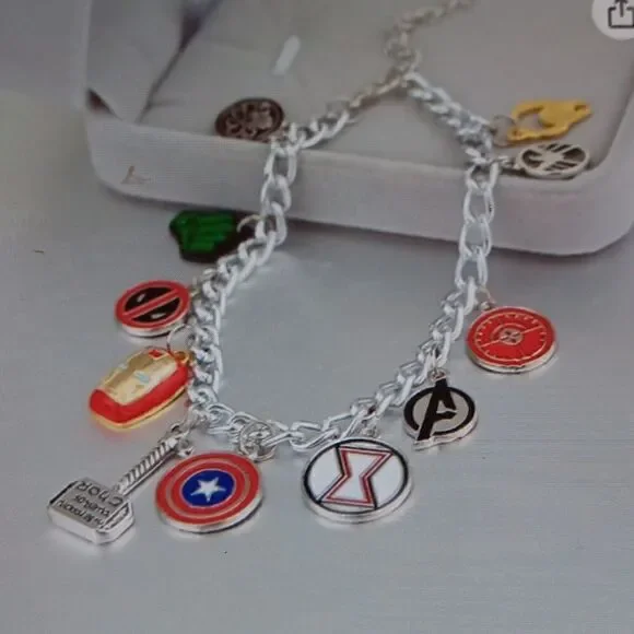 New Super Hero Charm Bracelet Fantastic Fans Collectible Jewelry Merchandise New
