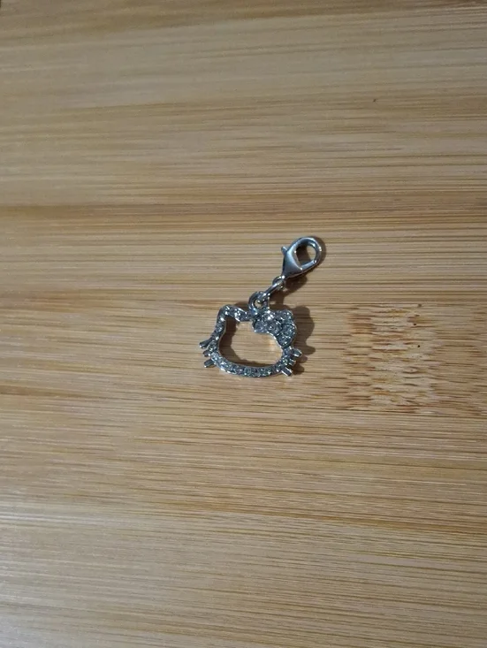 Hello Kitty Dangle With Rhinestones For Floating Lockets