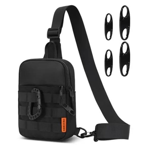 Small Anti Theft Sling Bag for Men, Tactical Inspired Waterproof