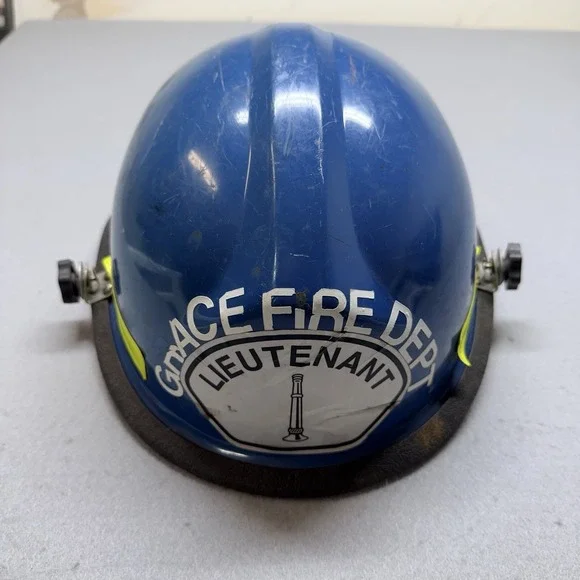 Bullard R721 Firefighter Lieutenant Helmet - Grace Fire Dept - Collectible