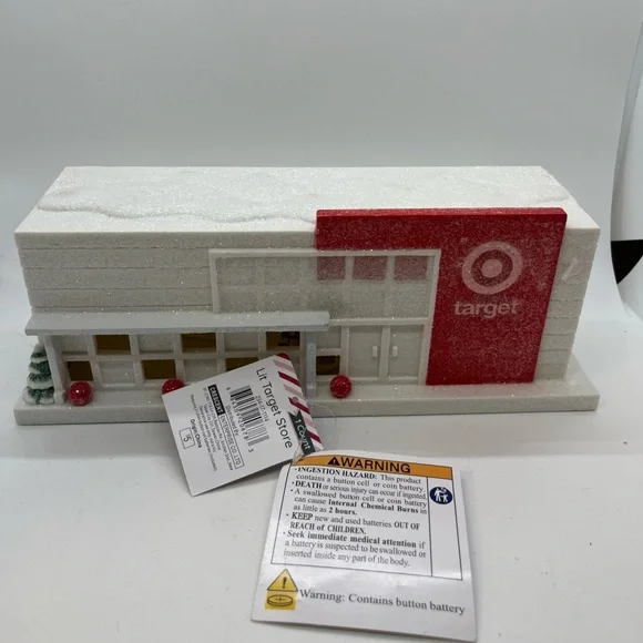 Target Bullseye Playground Light Up Target Store Mini Christmas Village NEW 2024