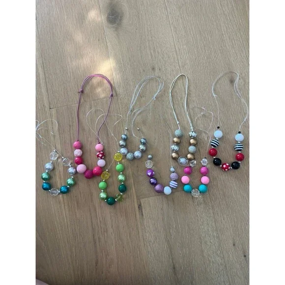 Toddler Girls Bubblegum Necklaces Bundle Lot