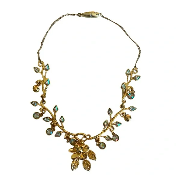 Disney Beauty & The Beast Necklace Rose Gold Tone 14