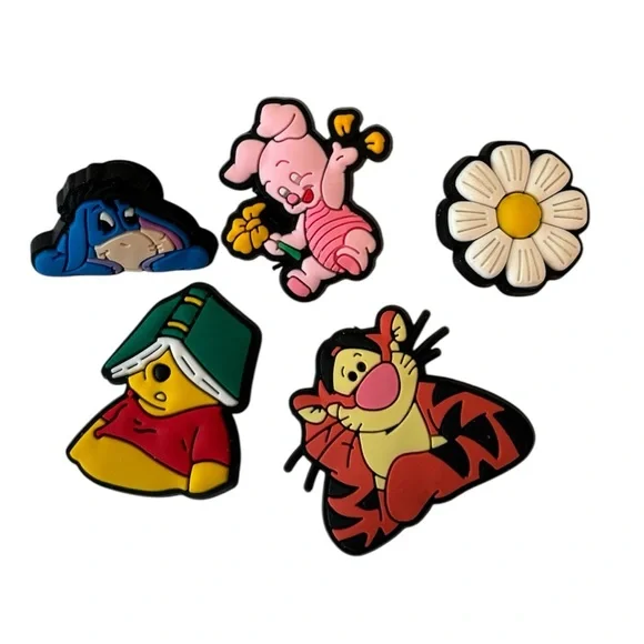 CROCS JIBBITZ Winnie the Pooh Shoe Charms Set of 5