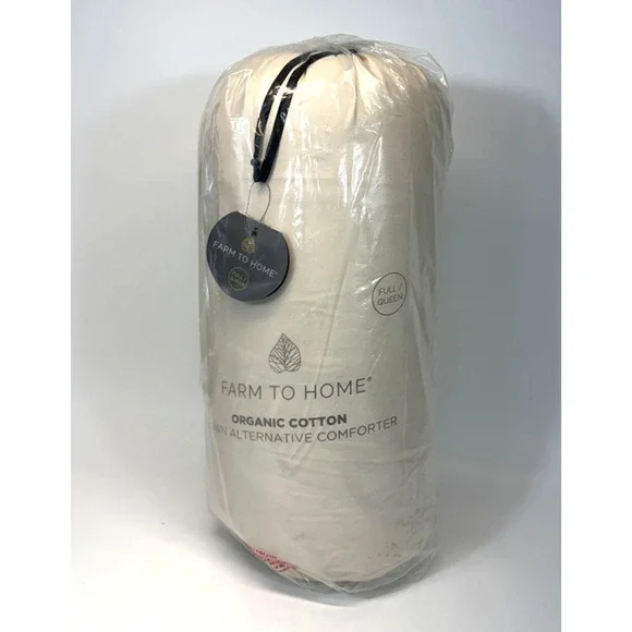 Farm to Home Organic Cotton Down Alternative Comforter Full/Queen Beige