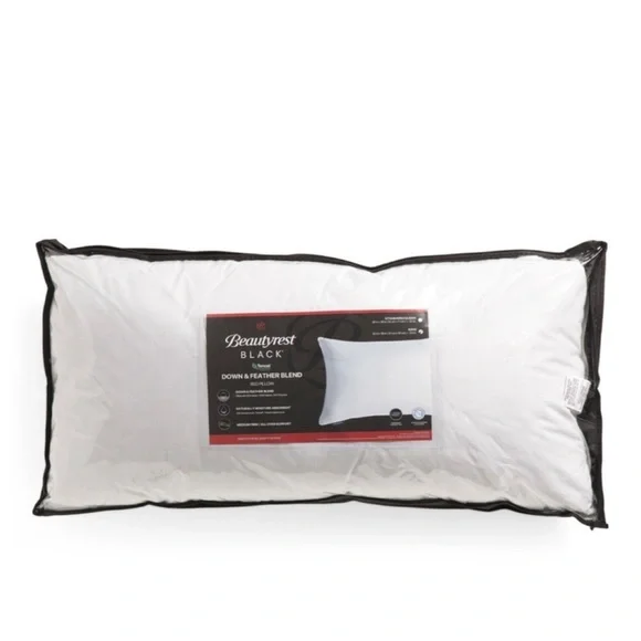 🎉LAST CHANCE🎉BEAUTYREST BLACK Luxurious 20x36 Down And Feather‎ Blend Pillow