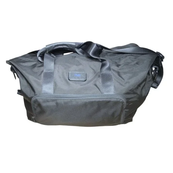 Tumi Alpha 2 Double Expansion Travel Satchel Black Weekender Business Duffle Bag