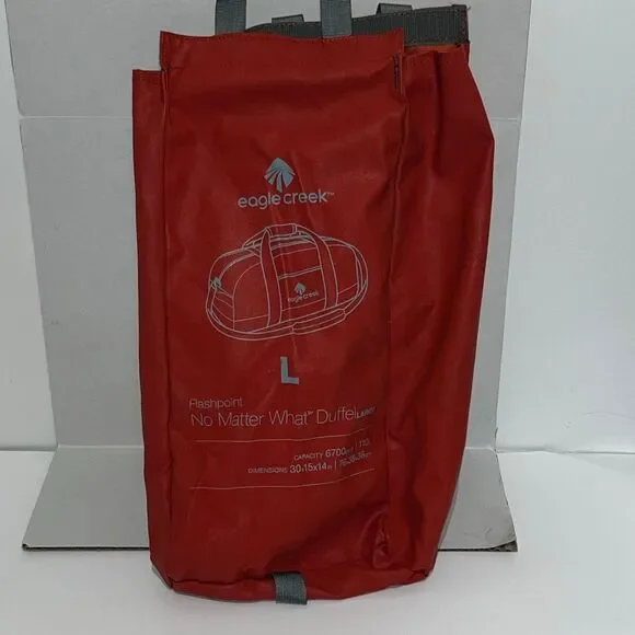 Eagle Creek Flashpoint Red Large Packable No Matter What Duffel‎ Travel Bag