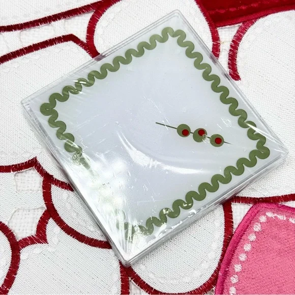 NEW Target Bullseye Playground Olive Acrylic Coasters