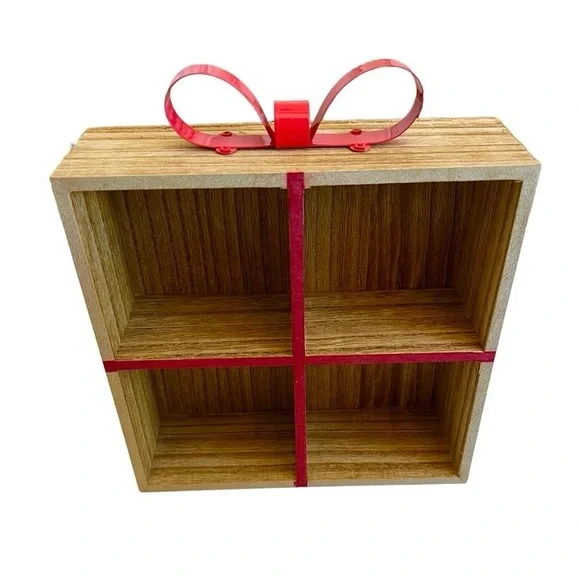 Target Bullseye Christmas Gift Shadow Box Shelf